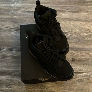 Kids Size 1- Jordan Flight Club 91 Black Metallic Gold